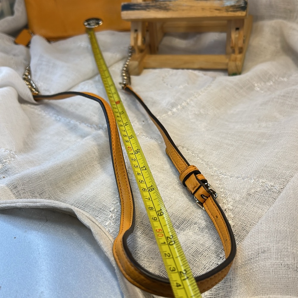 Coach crossbody shoulder chain strap leather bag - Picture 12 of 13